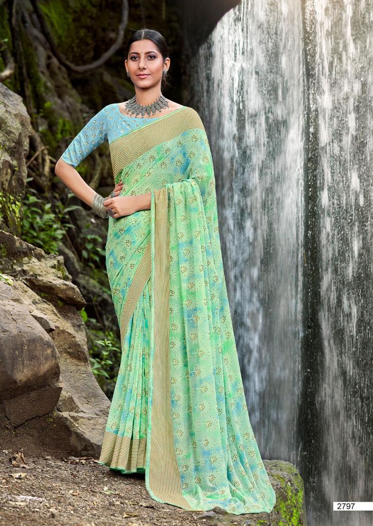 Kashvi Avni New Fancy Casual Wear Georgette Designer Saree Collection